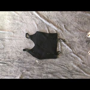 5 for 25! Cropped lace up sweater tank!